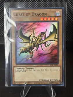 Konami Yu-Gi-Oh! Curse of Dragon LOB-EN066 Super Rare Foil Unlimited ATK 2000 - Image 1