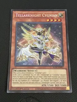Yugioh! - Tellarknight Cygnian BLGG-EN017 Battles 1st Edition Secret Rare - NM - Image 1