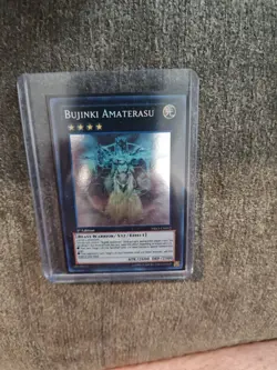 Yu-Gi-Oh Bujinki Amaterasu Ghost Rare 1st Edition PRIO-EN052 - Image 2