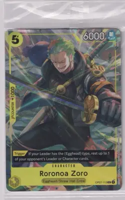 Roronoa Zoro (Illustration Box Vol.3) OP07-113 One Piece Promo Foil SEALED! - Image 1