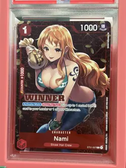 2023 One Piece EN Tournament Vol.3 Winner #007 Nami PSA 10 GEM MINT!! - Image 2