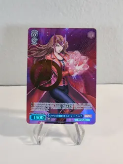 The Scarlet Witch Gold A Stamp Marvel Avengers Weiss Schwarz Japanese Rare - Image 2