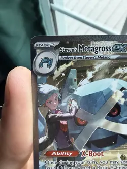 Pokemon TCG ME: Ascended Heroes SIR Steven’s Metagross EX 289/217 Card Near Mint - Image 2