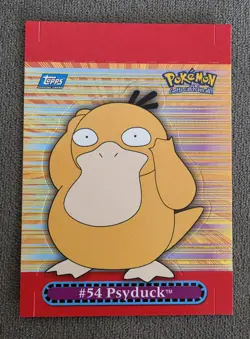 TOPPS POKEMON SERIES 3 PSYDUCK #07 POP UP CARD TV ANIMATION - Image 1