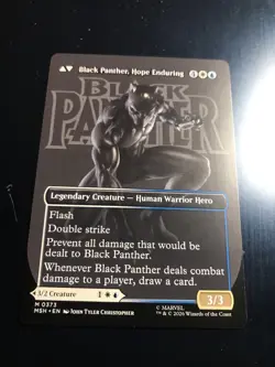 King T'Challa (Borderless) (0373) - Near Mint MTG Marvel Super Heroes Non Foil - Image 2