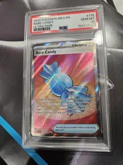 Pokemon TCG Mega Evolution Trainer Holo Card 175/132 Rare Candy Psa 10 - Image 1
