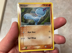 Pokemon Wooper 79/115 Holo EX Unseen Forces Stamped Card LP/NM Rare Vintage 2005 - Image 1