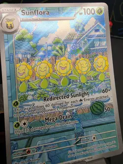 Pokemon TCG Sunflora Illustration Rare Card 169/167 Twilight Masquerade NM - Image 2