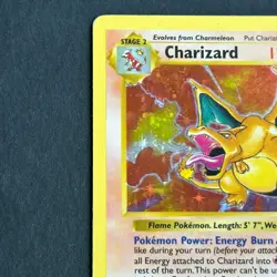 Shadowless Charizard 4/102 Base Set Holo Rare Pokemon Card - Image 2