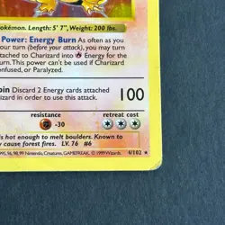 Shadowless Charizard 4/102 Base Set Holo Rare Pokemon Card - Image 4