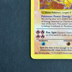 Shadowless Charizard 4/102 Base Set Holo Rare Pokemon Card - Image 5