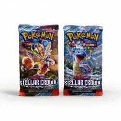 Pokemon TCG Stellar Crown Booster Pack - 2 Packs, 10 Card Each - Sealed - Image 1