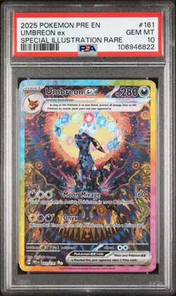 2025 POKEMON PRE EN-PRISMATIC EVOLUTIONS #161 UMBREON EX PSA 10 - Image 1