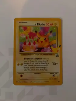 Birthday Pikachu #24 Celebrations 25th Anniversary Pokemon Card - Image 1