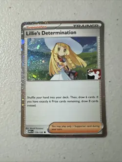 Lillie's Determination Uncommon Prize Pack Series Cards 119/132 NM Holo - Image 1