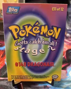 Dragonair #E11 Topps Blue Logo Holo Pokemon Card LP+ - Image 2
