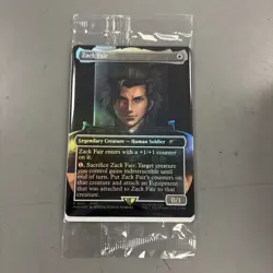 Sealed Zack Fair Magic the Gathering MTG Promo Card (FF7 Rebirth Switch 2 Bonus) - Image 1