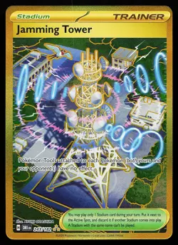 Jamming Tower 243/182 Holo Hyper Rare Destined Rivals Pokemon Card - Image 1