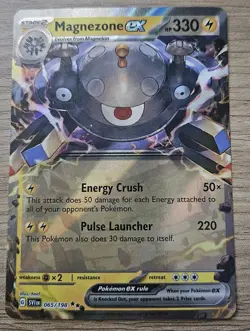 Magnezone Pokemon TCG Scarlet Violet Base Set EX Double Rare 65/198 NM/MINT - Image 1