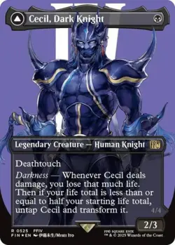 Cecil, Dark Knight (Borderless) (Surge Foil) -Foil Near Mint MTG - Image 1
