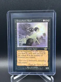 MTG Graveborn Muse - Legions Regular Rare LP - Image 1