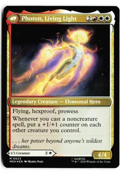 Monica Rambeau 23 Mythic Marvel Super Heroes Magic: The Gathering Foil - Image 2
