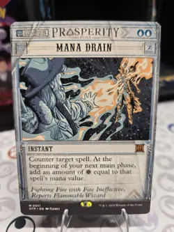 MTG Outlaws of Thunder Junction Breaking News Mana Drain 11 Mythic Blue Regular - Image 1