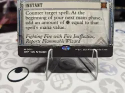 MTG Outlaws of Thunder Junction Breaking News Mana Drain 11 Mythic Blue Regular - Image 2