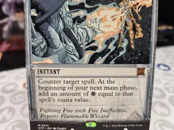 MTG Outlaws of Thunder Junction Breaking News Mana Drain 11 Mythic Blue Regular - Image 3