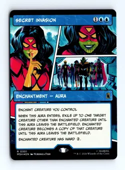 Secret Invasion (Borderless) (Foil) 0301 (R) MTG Marvel Super Heroes (MSH) - Image 1