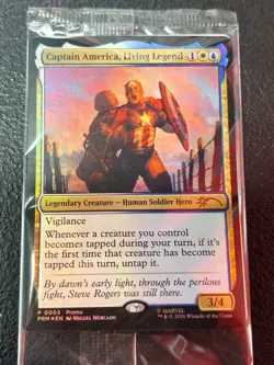 Magic: The Gathering Captain America, Living Legend - Box Lunch Promo FOIL - Image 1