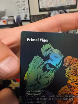 Primal Vigor Borderless Marvel Universe Foil MTG - Image 3