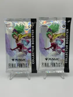2x Magic The Gathering MTG Final Fantasy FF Collector Booster Pack New Sealed - Image 1