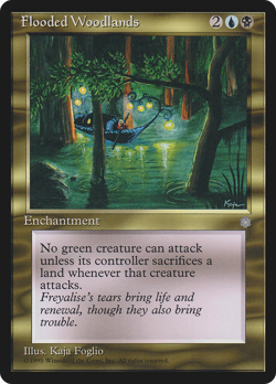 Flooded Woodlands (MP) Ice Age ICE Magic MTG - Image 1