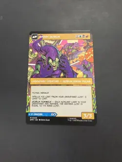 Marvel Spider Man MTG Norman Osborn/ Green Goblin (Borderless) 0220 (Non-Foil) - Image 1