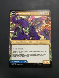 Marvel Spider Man MTG Norman Osborn/ Green Goblin (Borderless) 0220 (Non-Foil) - Image 2