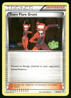 Team Flare Grunt 73/83 Uncommon Normal NM Pokemon Generations - Image 1