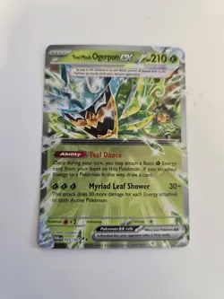 Pokemon TCG Teal Mask Ogerpon ex 025/167 Sv06: Twilight Masquerade Holo NM - Image 1