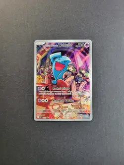 Team Rocket's Wobbuffet 203 Pokemon TCG S&V Black Star Promo Rare Holo NM - Image 2