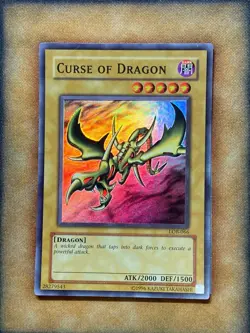 Yugioh Curse Of Dragon LOB-066 Super Rare Original Print NM - Image 1
