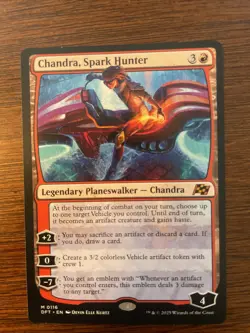 MTG Chandra, Spark Hunter-Aetherdrift Regular Card Near Mint Condition - Image 1