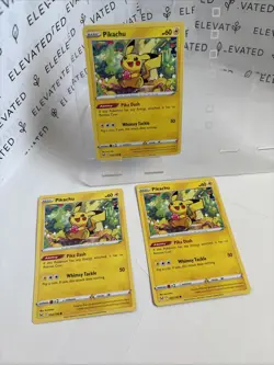 Pokemon TCG Lost Origin Pikachu Card 052/196 Regular Common - Image 2