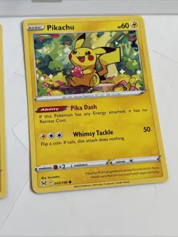 Pokemon TCG Lost Origin Pikachu Card 052/196 Regular Common - Image 4
