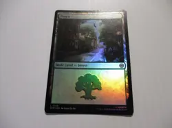 Magic the Gathering Spider-Man MTG Foil Forest Card #0198 - Image 1