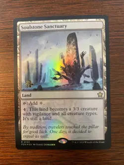 Magic the Gathering Foundations Soulstone Sanctuary Foil Card - Image 1
