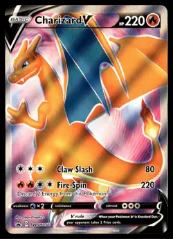 ✅ Charizard V SWSH050 - NEAR MINT + Full Art Promo Pokemon Card ✅ INVEST ✅ 1AL - Image 1