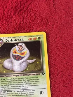 1st Edition! Dark Arbok 2/82 Team Rocket Holo Wotc Pokemon Card Played - Image 2