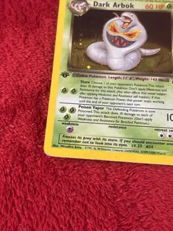 1st Edition! Dark Arbok 2/82 Team Rocket Holo Wotc Pokemon Card Played - Image 4