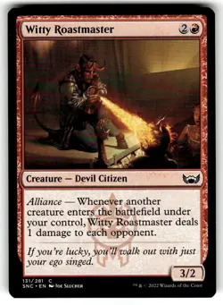 Witty Roastmaster - Streets of New Capenna NM Red Common MAGIC CARD - Image 1