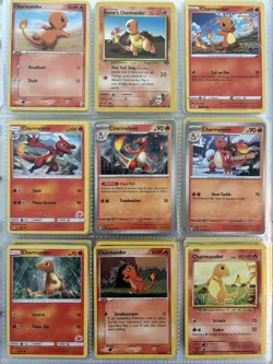 Pokemon Card Species Set Lot - 9x Unique Cards / Charmander Family 3 - Image 1